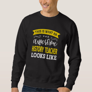 Sudadera Título de trabajo de profesor de historia empleado