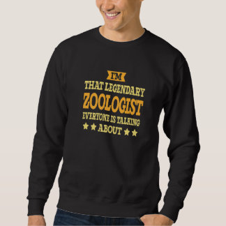 Sudadera Título de trabajo de zoólogo empleado trabajador z