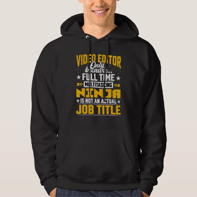Sudadera Título de trabajo del editor de vídeo (Anverso)
