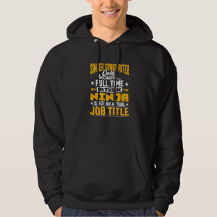 Sudadera Título del cantautor de canciones