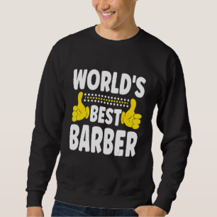 Sudadera Título del trabajo del mejor barbero Profesión B