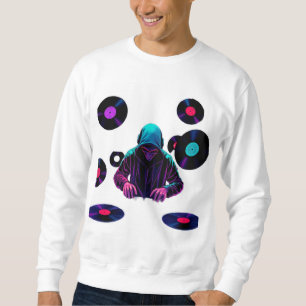 Sudadera Título: Groove DJ futurista