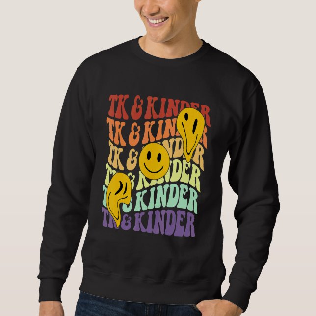 Sudadera TK and Kinder retro smile face Back To School kind (Anverso)