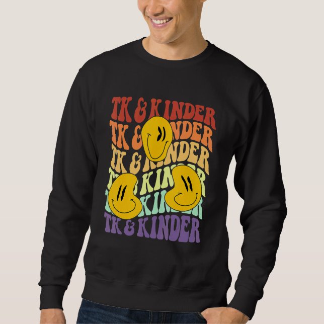 Sudadera TK and Kinder retro smile face Back To School kind (Anverso)