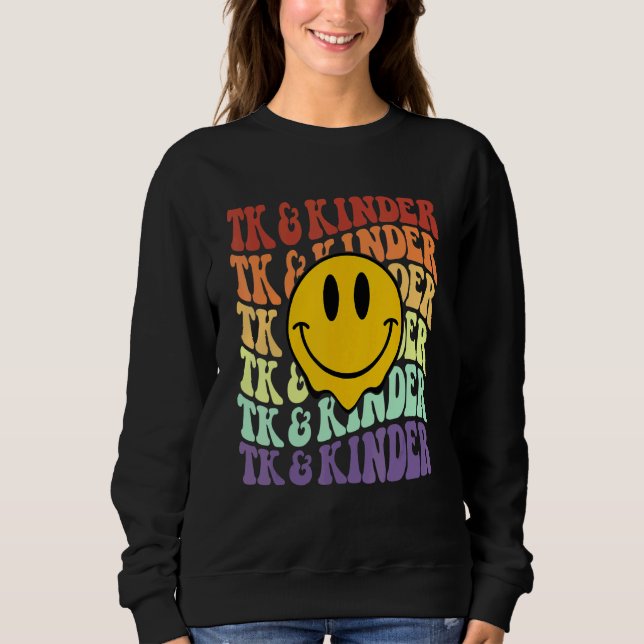 Sudadera TK and Kinder retro smile face Back To School kind (Anverso)