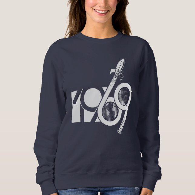 Sudadera To the Moon 69 - white (Anverso)