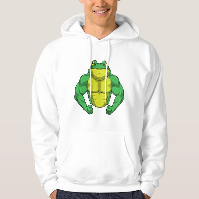 Sudadera Toad as Bodybuilder con músculos grandes (Anverso)