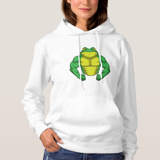 Sudadera Toad as Bodybuilder con músculos grandes (Anverso)