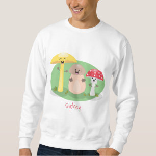 Sudadera Toadstool de hongos de hongo de kawaii