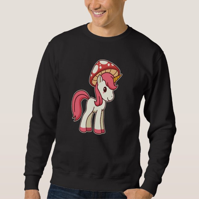 Sudadera Toadstool lindo unicornio con Gorra de hongos (Anverso)