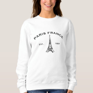 Sudadera Toalla Eiffel de café
