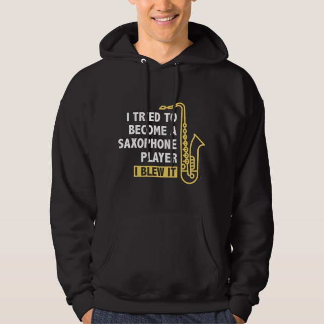 Sudadera Toca el saxofón (Anverso)