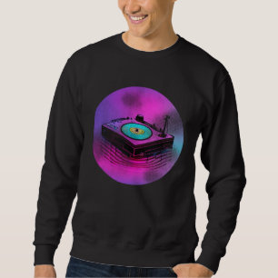 Sudadera Tocadiscos de vinilo estilo retro vintage LP DJ 70