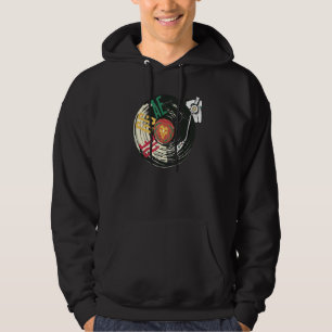 Sudadera Tocadiscos de vinilo reggae Dj Deck Rasta jamaiqui