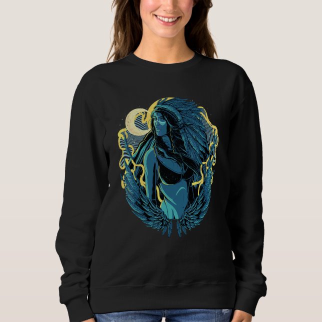 Sudadera Tocados de Plumas de Indios Nativos Americanos Ind (Anverso)