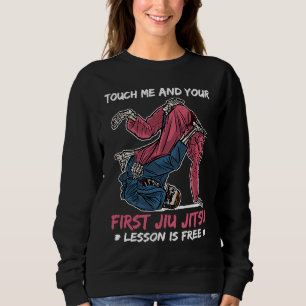 Sudadera Tócame y tu primera lección de Jiu Jitsu es gratis