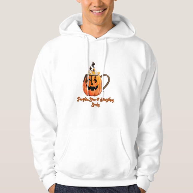 Sudadera Tocante café de especias de calabaza (Anverso)