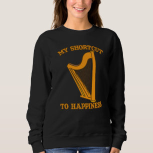 Sudadera Tocar el instrumento musical arpa es mi atajo haci