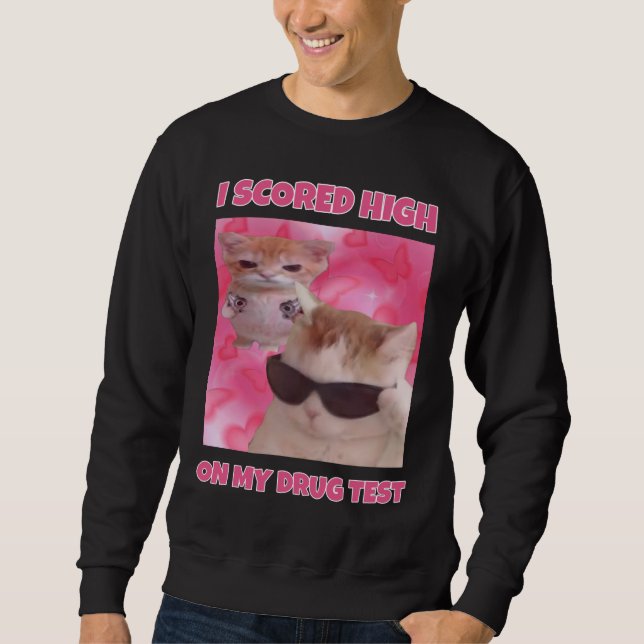 Sudadera Tocé meme de gato alto (Anverso)