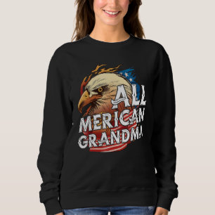 Sudadera Toda La Abuela Americana 4 De Julio Día Águila Ban