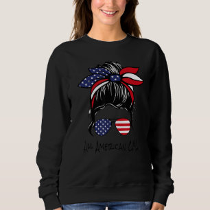 Sudadera Toda La Enfermera De Cma Americana Messy Bun 4 De