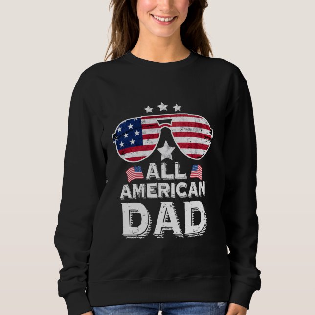 Sudadera Toda la familia del Día del Padre de los Papá Amer (Anverso)