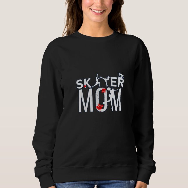 Sudadera Toda la mamá canadiense de patinaje artístico (Anverso)