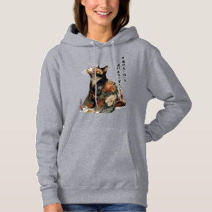 Sudadera "Todas las cosas cambian" Gato japonés en kimono A