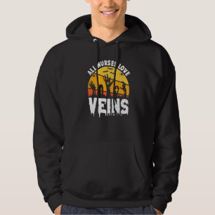 Sudadera Todas las enfermeras aman los cerebros Halloween D