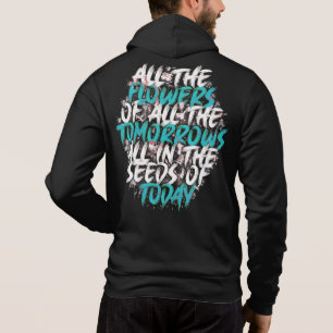 Sudadera Todas las flores de la cita de Streetwear de Tomor