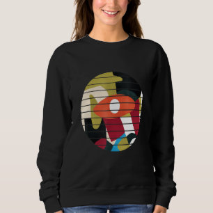 Sudadera Todas las miradas coloridas abstractas arte