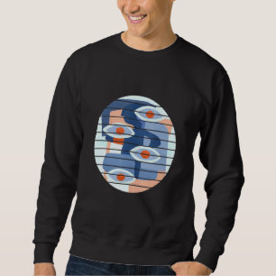 Sudadera Todas las miradas Coloridas Resumen Arte