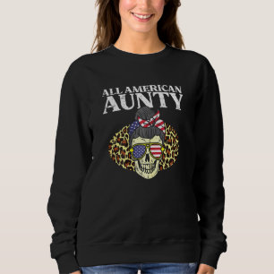 Sudadera Todas Las Mujeres Americanas Calavera Bandera Esta