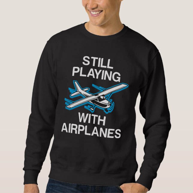 Sudadera Todavía jugando con el aviador experimental del (Anverso)