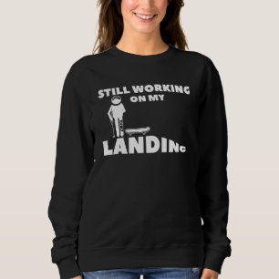 Sudadera Todavía trabajando en mi aterrizaje skateboarding