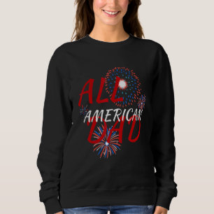 Sudadera Todo americano papá 4 de julio patriota americano