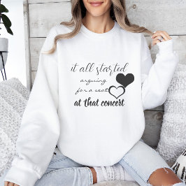 Sudadera Todo comenzó a discutir por un asiento