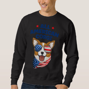 Sudadera Todo Corgi Norteamericano 4 De Julio De 365