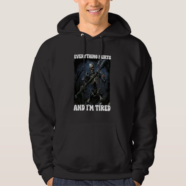 Sudadera Todo Duele Y Cansado Escrúpulo 3 (Anverso)