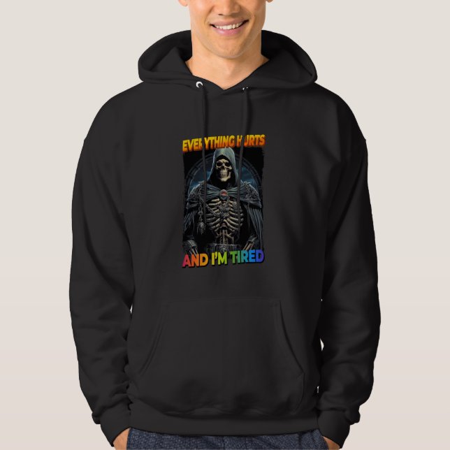 Sudadera Todo Duele Y Cansado Escrúpulo De La Brigada 2 (Anverso)