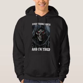 Sudadera Todo Duele Y Cansado Escrúpulo Despectivo