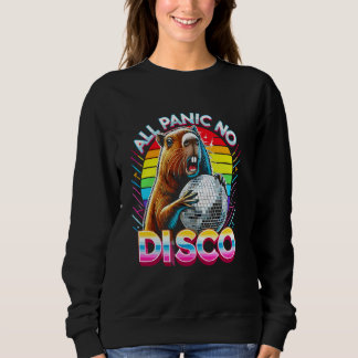 Sudadera Todo el pánico sin disco Capybara Gracioso gritand