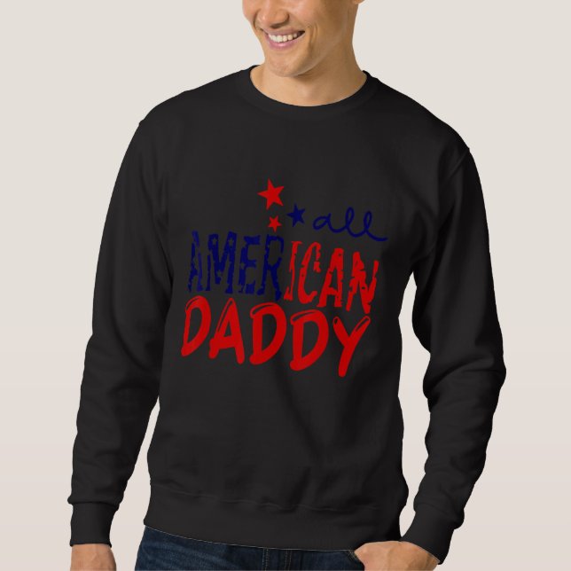 Sudadera Todo El Papi Americano 4 De Julio La Bandera Ameri (Anverso)