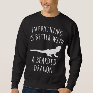 Sudadera Todo Es Mejor Con Un Dragón De Cabeza