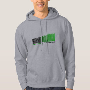 Sudadera Todo es música Ecualizador de código de barras de 