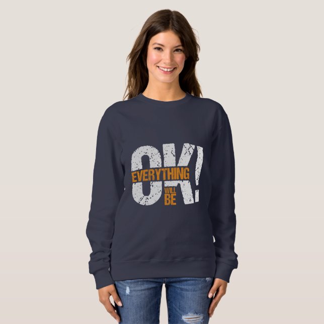 Sudadera Todo estará bien (Anverso completo)