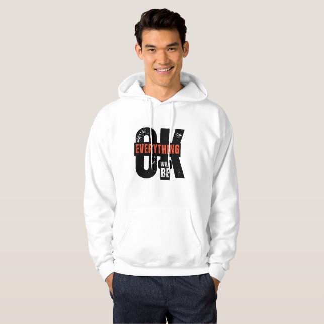 Sudadera Todo estará bien, Hoodie (Anverso completo)