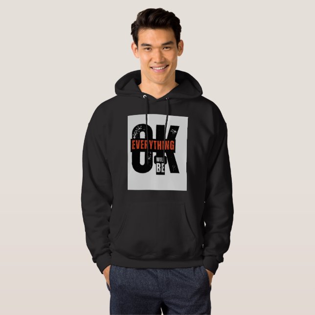 Sudadera Todo estará bien, Hoodie (Anverso completo)