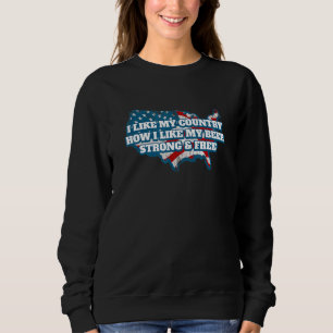 Sudadera Todo lo que necesitamos es US 4 de julio bebiendo