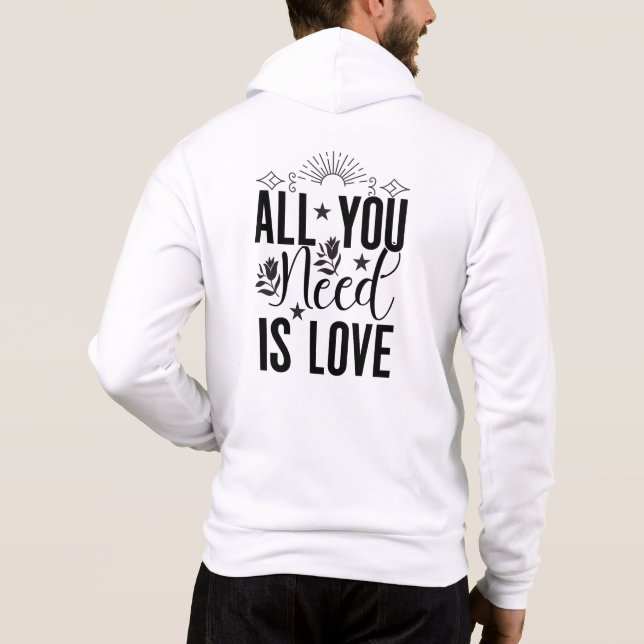 Sudadera Todo lo que necesitas es amor-20230 (Reverso)